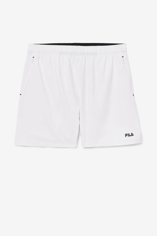 Fila Finula White Shorts Mens - NZ 35940-SGNZ